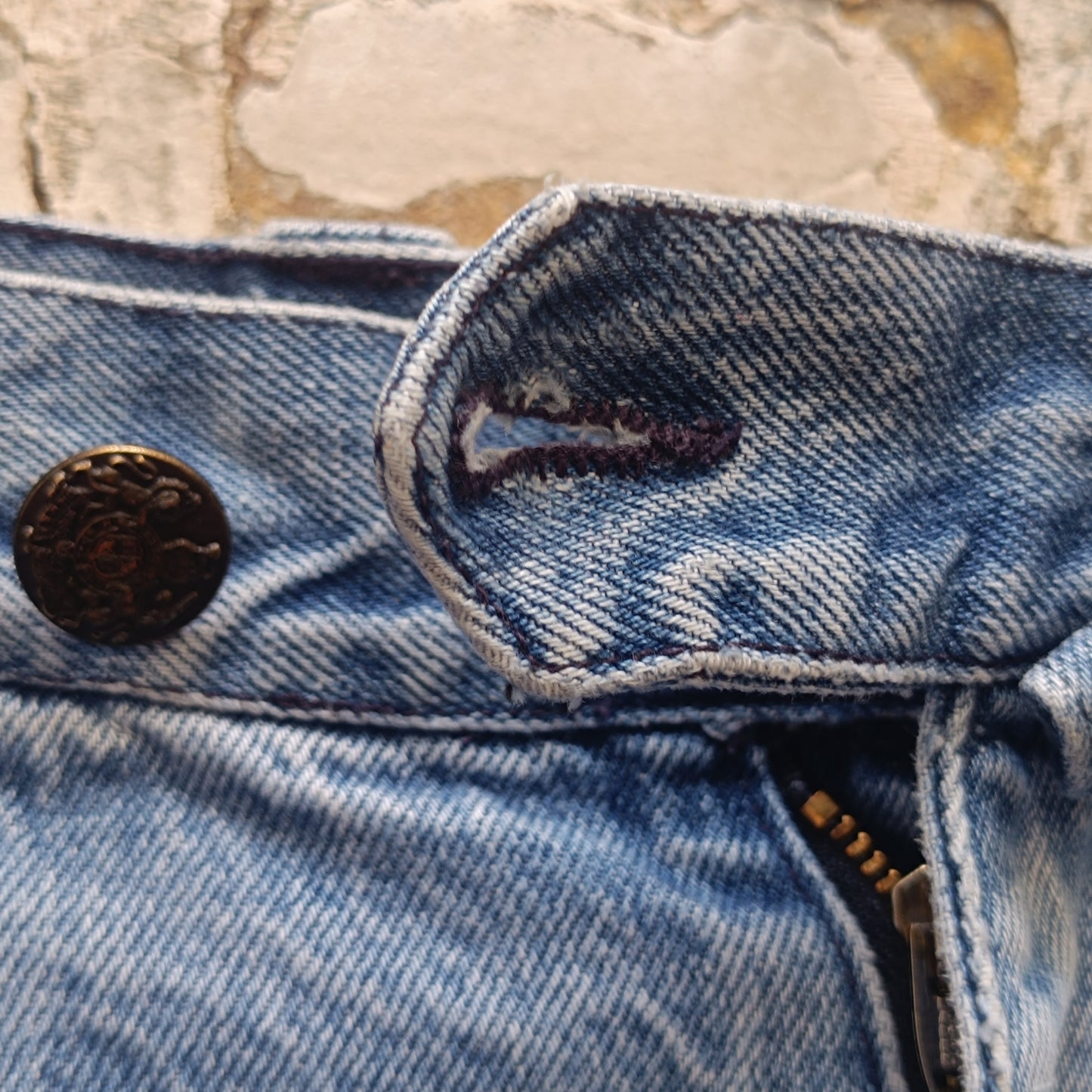 Vintage 80s Daniel Hechter Pleated Denim Chinos | High-Waist Blue Jeans
