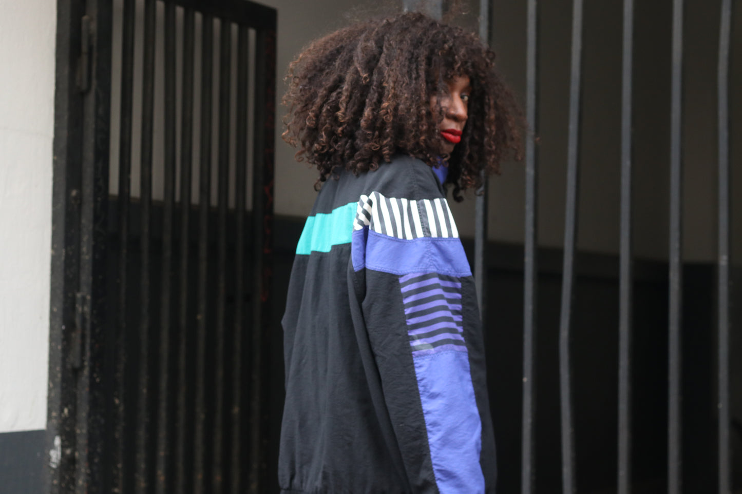 The Retro Remix: 90s Colorblock Oversized Windbreaker