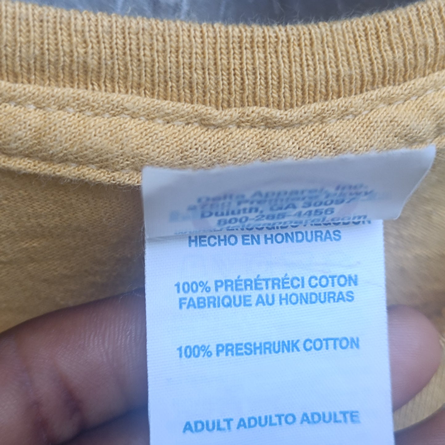 Vintage Delta San Juan Puerto Rico Graphic Tee - Oversized Mustard 2XL