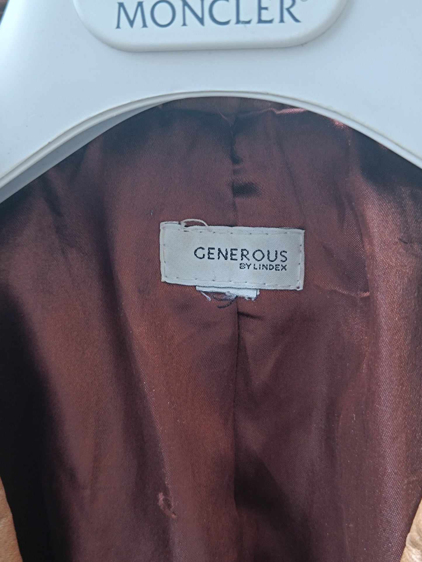 90s Leather Jacket| Vintage Generous by lindex leather blazer| Minimalist light brown Leather coat| Timeless Purist leather design