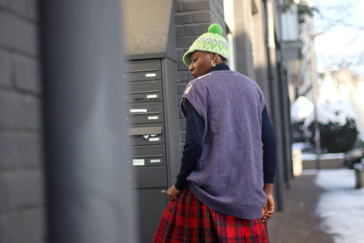 90s Argyle Print Vest| Vintage Wool Blend Unisex Vest| Preppy Chic Purple Vest