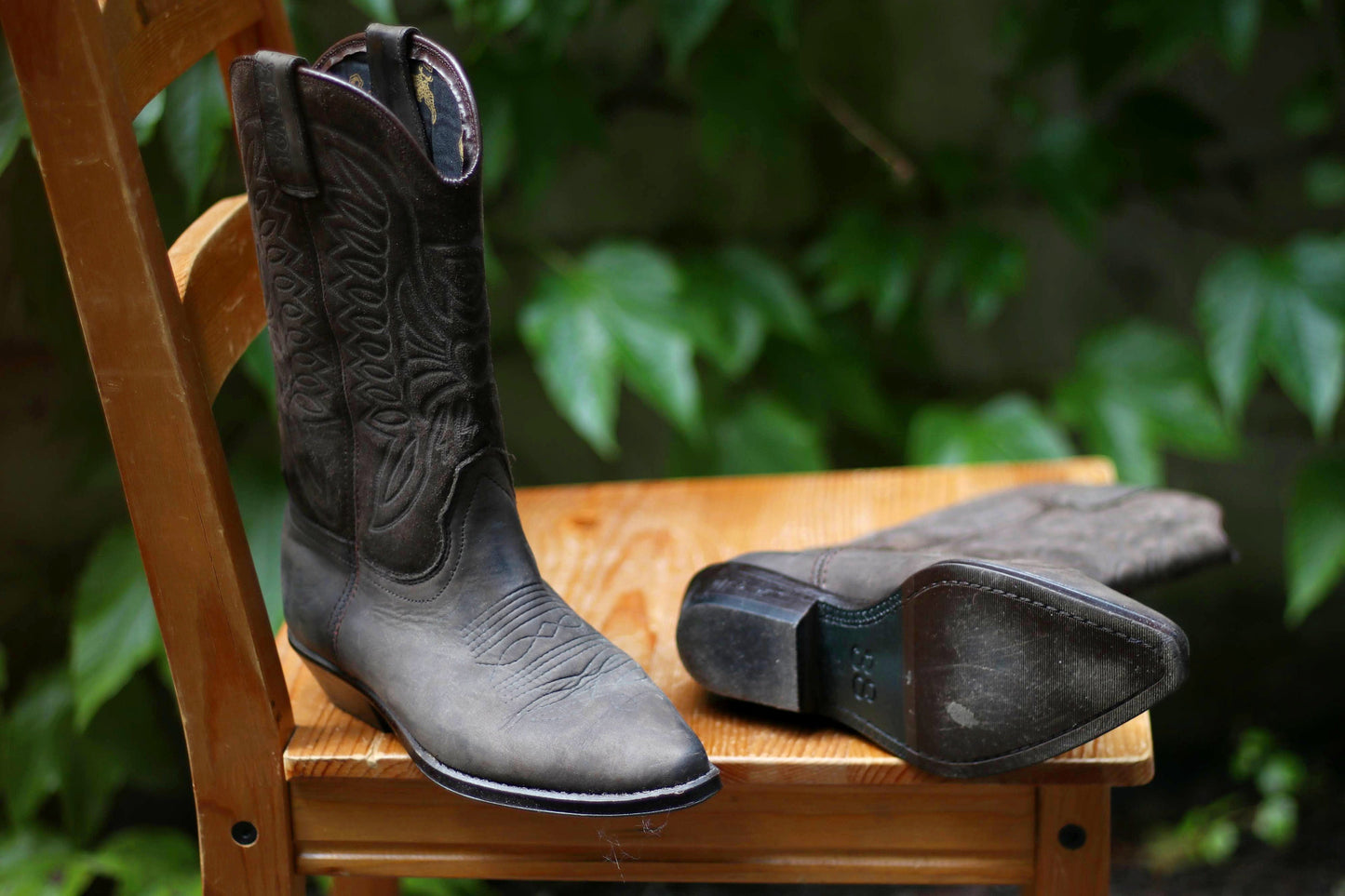 80s El Gigante Cowgirl Boots| Vintage Gray Boots| Rare Women's Western Boots