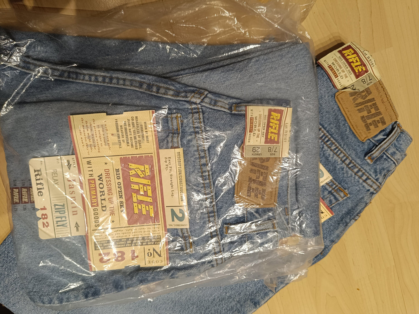 90s Rifle Jeans| Vintage Deadstock Blue Pants| Super Slim Denim Made in Italy| Rifle 182 pant Size 7/8