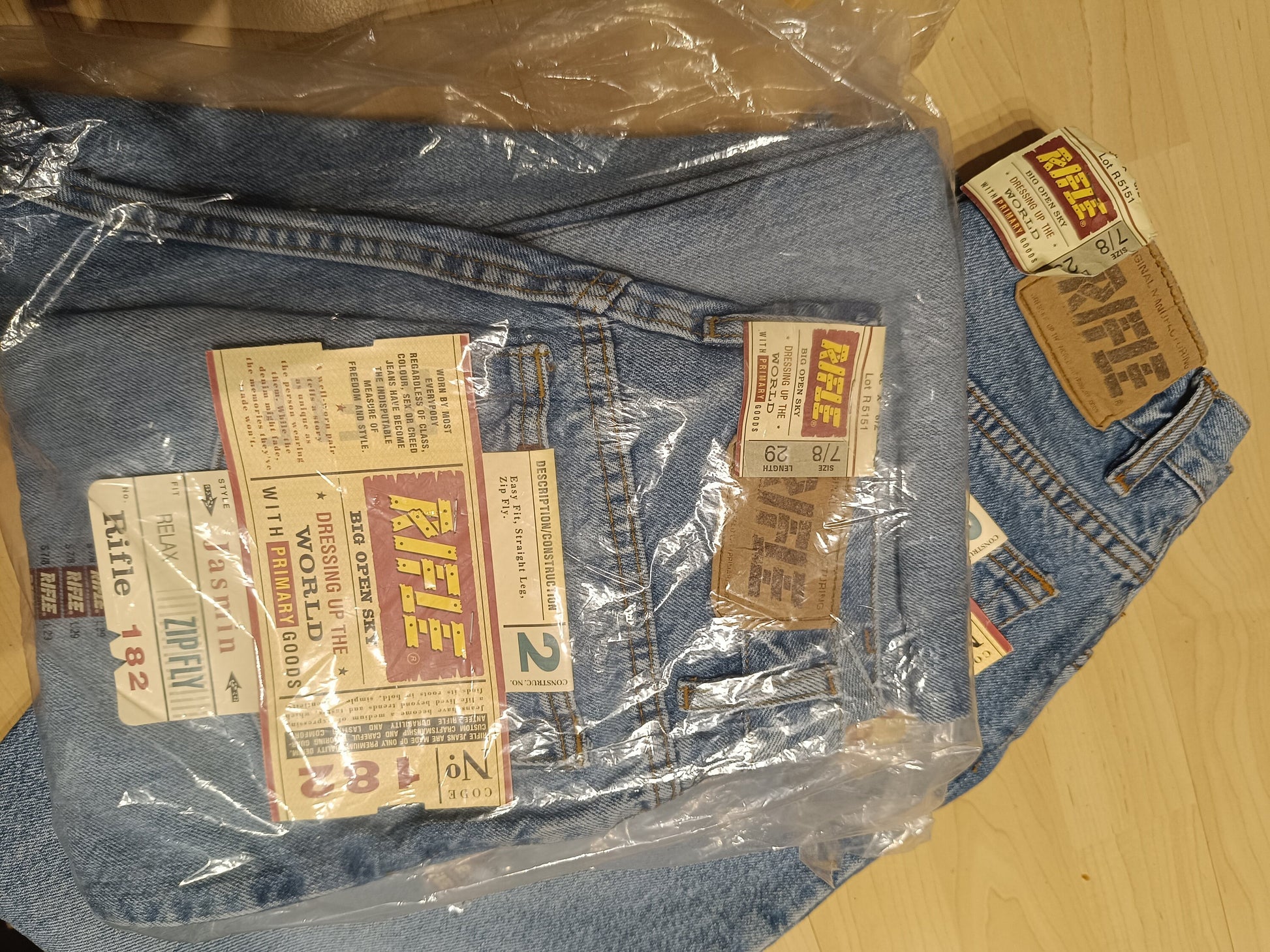 90s Rifle Jeans| Vintage Deadstock Blue Pants| Super Slim Denim Made in Italy| Rifle 182 pant Size 7/8