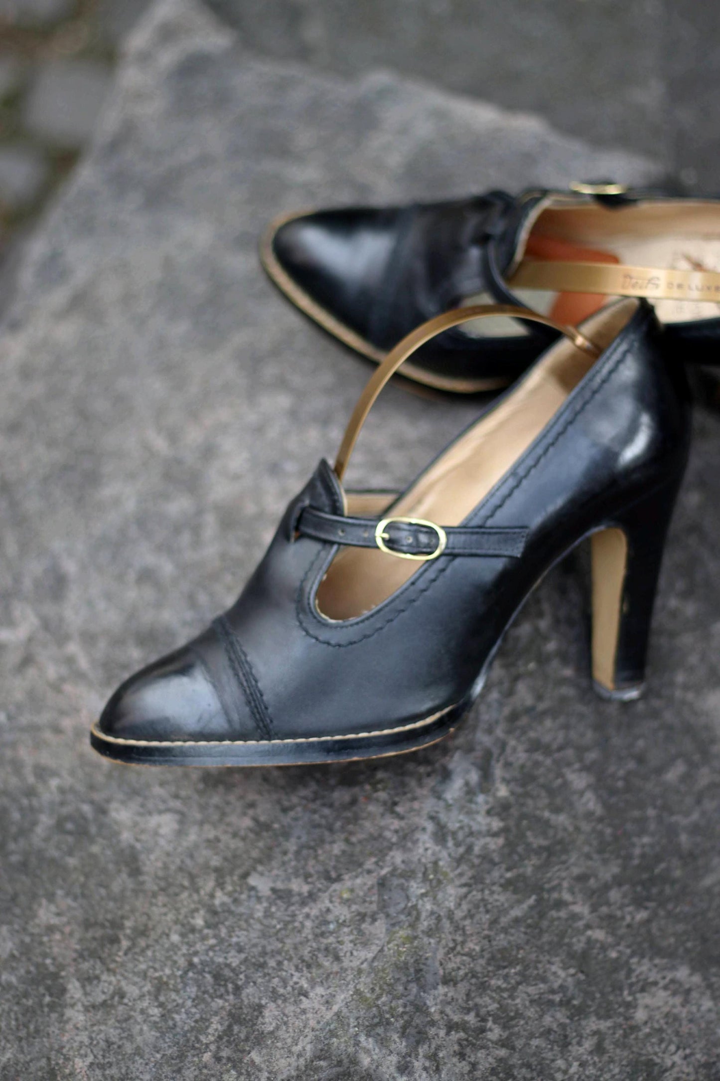 80s Servas Pumps| Vintage Women's Black Shoe| Size US 4.5