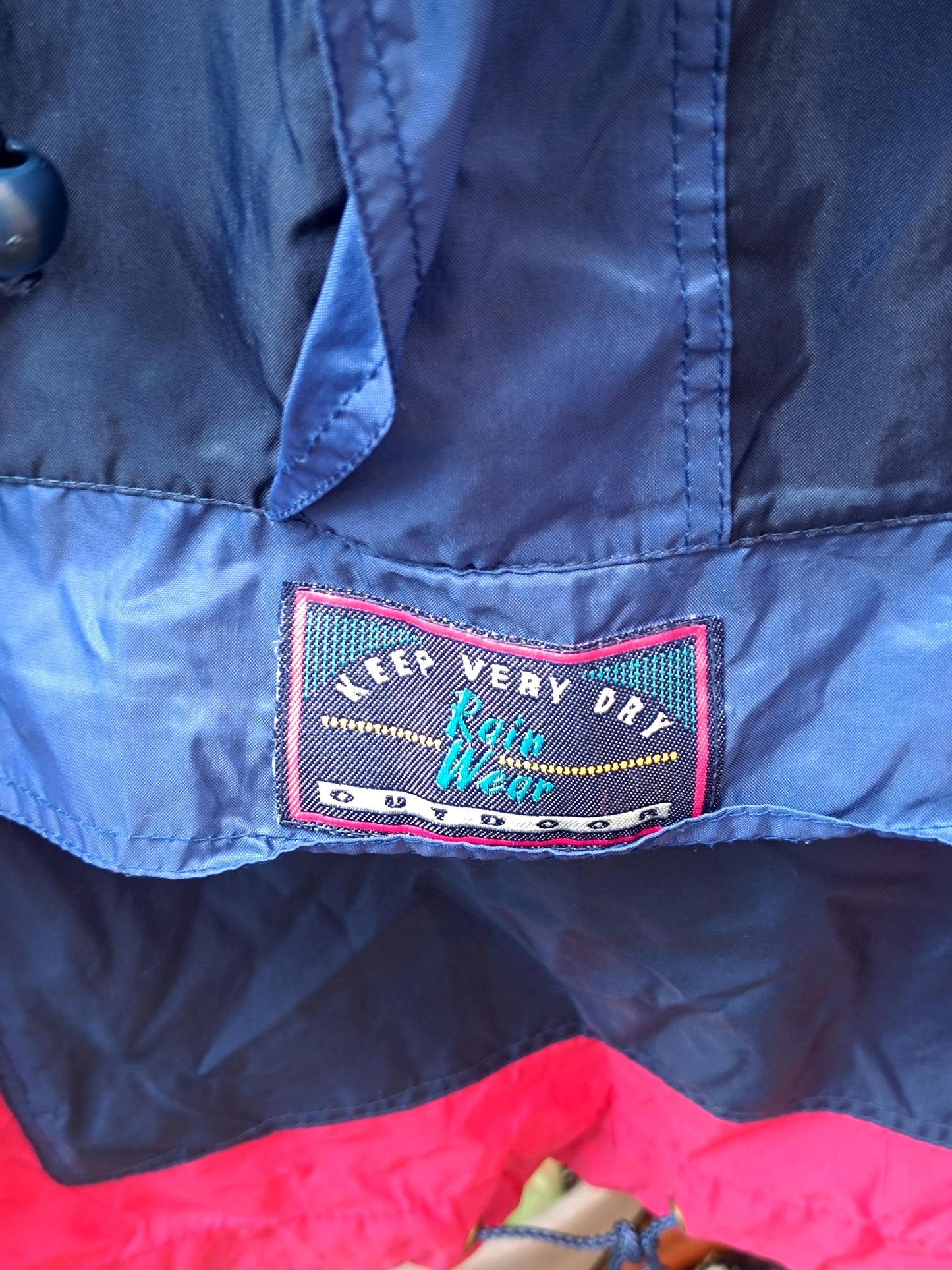 80s Windbreaker Jacket | Vintage Colorblocking Streetstyle Rain Jacket| Outwear for Hiking Outdoors