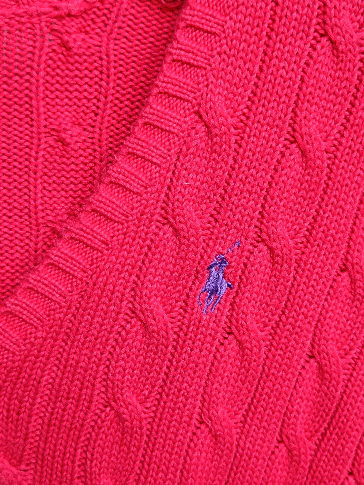 90s Ralph Lauren Sport V- neck Sweater| Women's Varsity Style Preppy Knit | Red Vintage Sweater