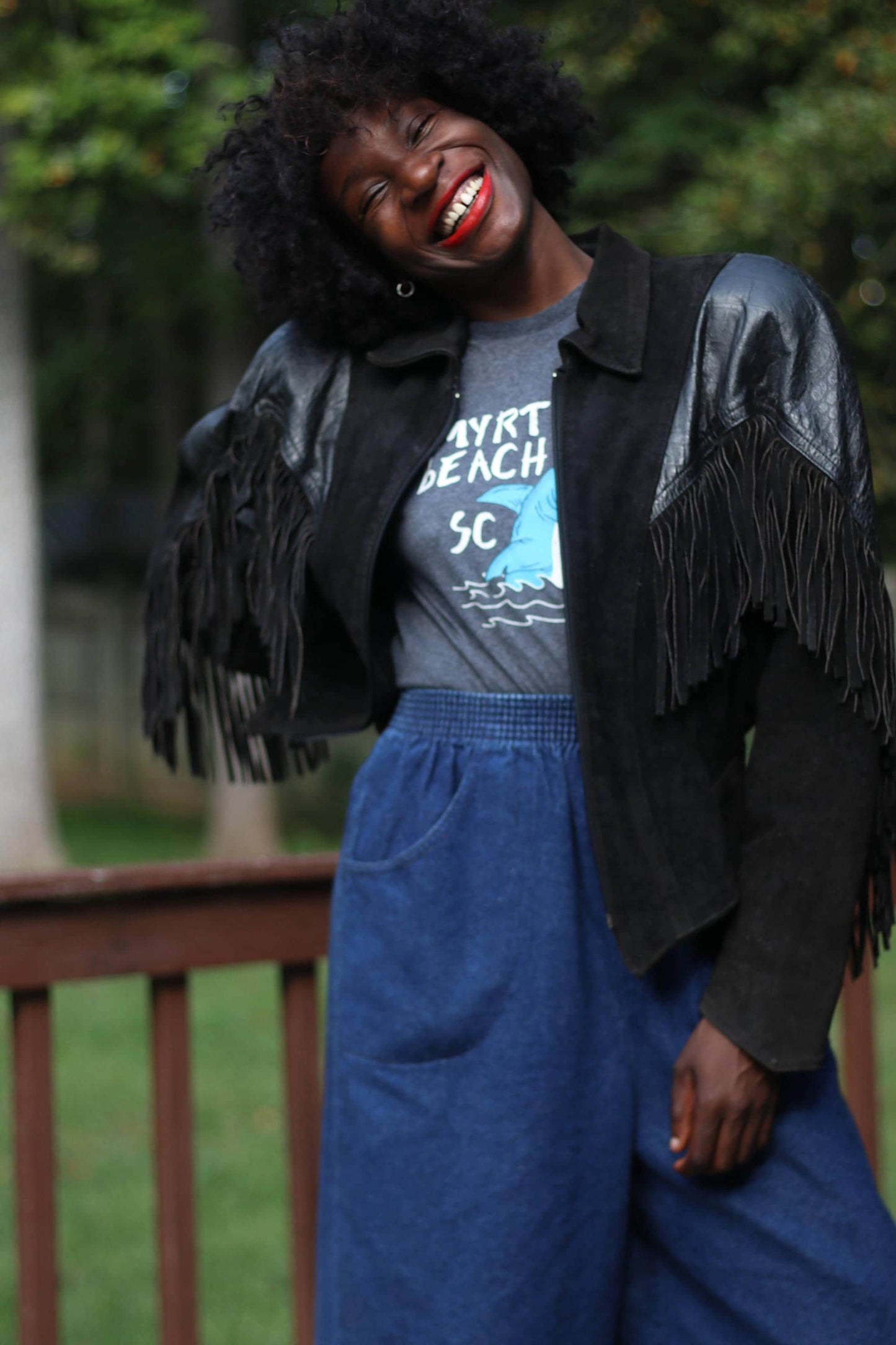 Phoenix Women's Suede Jacket| Vintage Black Cowgirl Fringed Cropped Coat| 80s Western-inspired Jacket