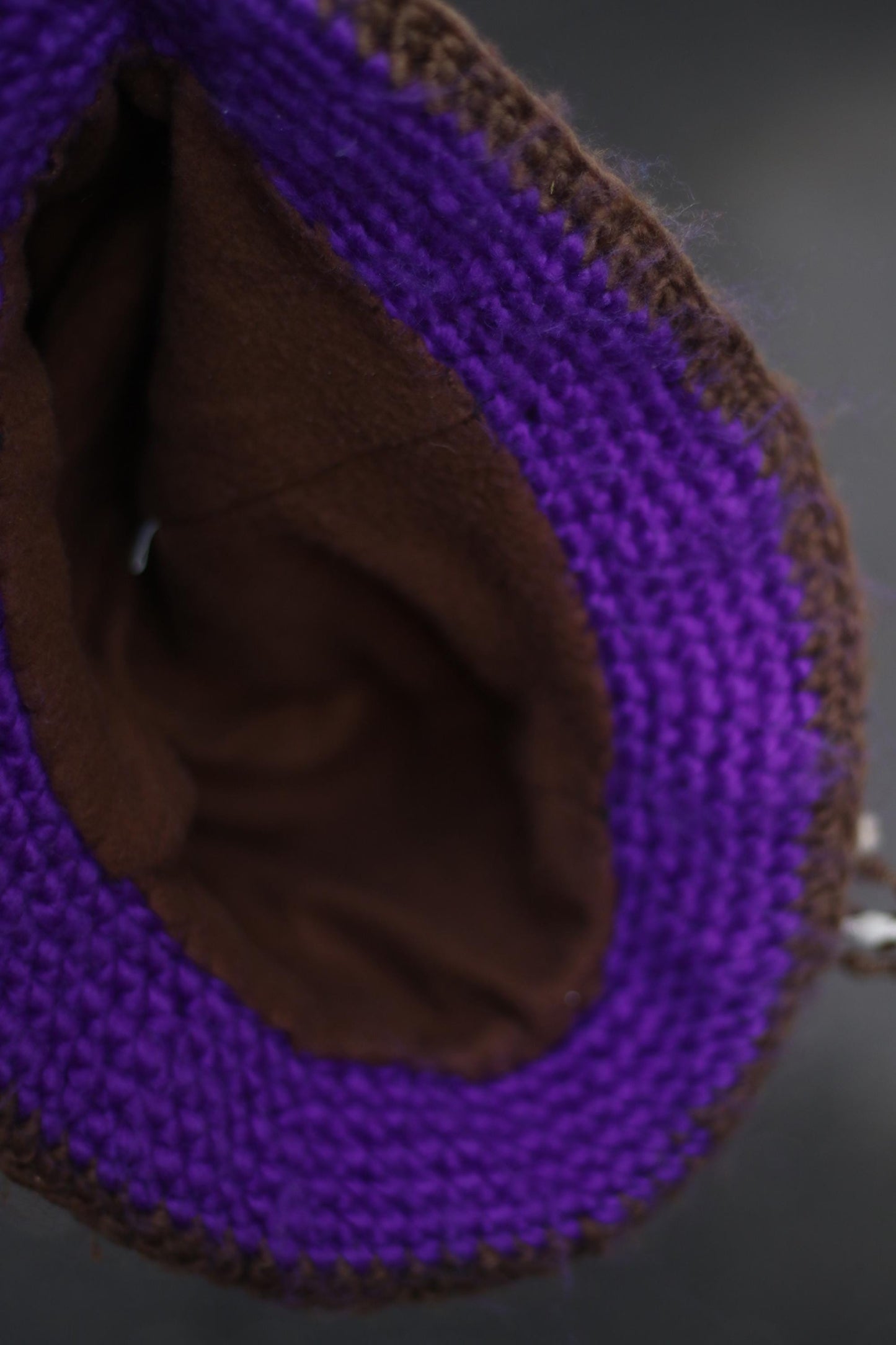 y2k Purple Knitted Hat| Vintage Cozy Hat with Floral Beaded Details |Maximalist Quirky Headpiece| EMO Girl Accessory
