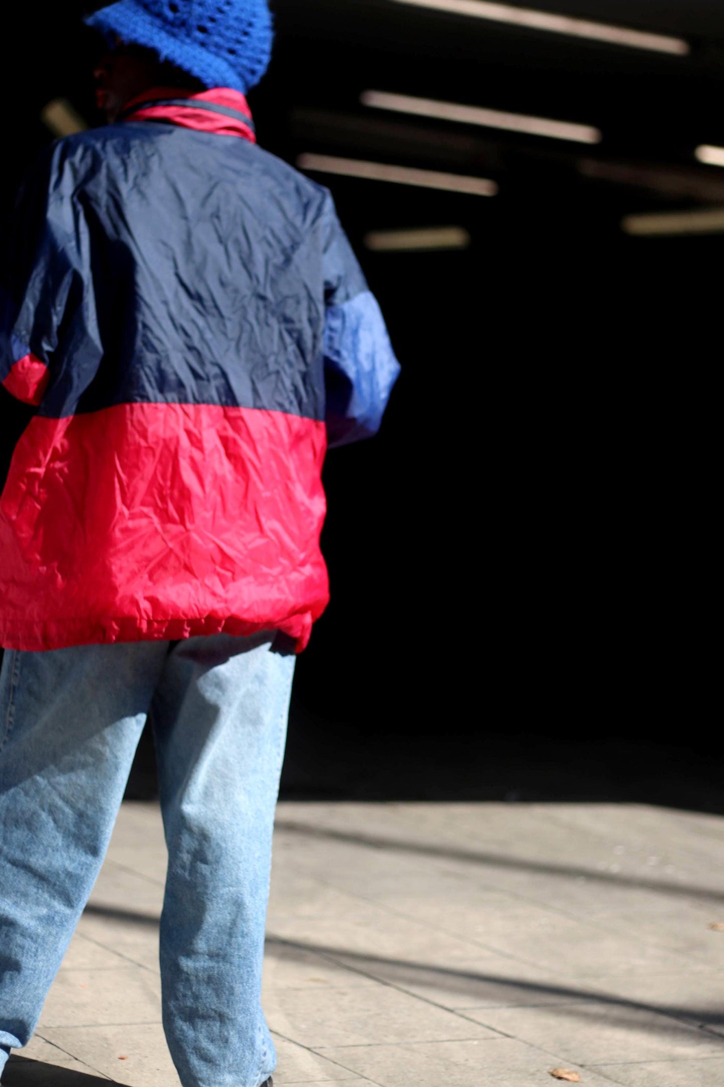 80s Windbreaker Jacket | Vintage Colorblocking Streetstyle Rain Jacket| Outwear for Hiking Outdoors