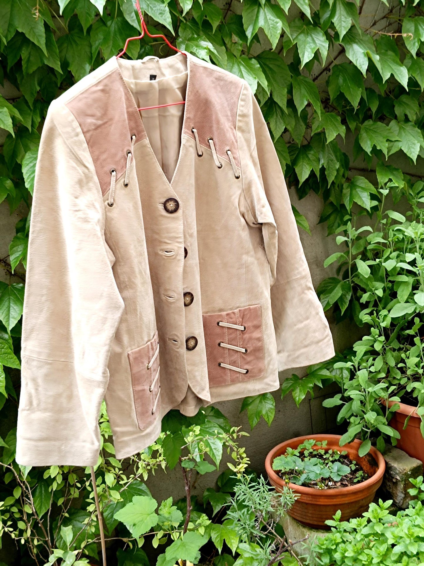 80s Suede Jacket| Vintage Brown Patchwork Like Cowgirl Cropped Coat| Women's Western-inspired Jacket