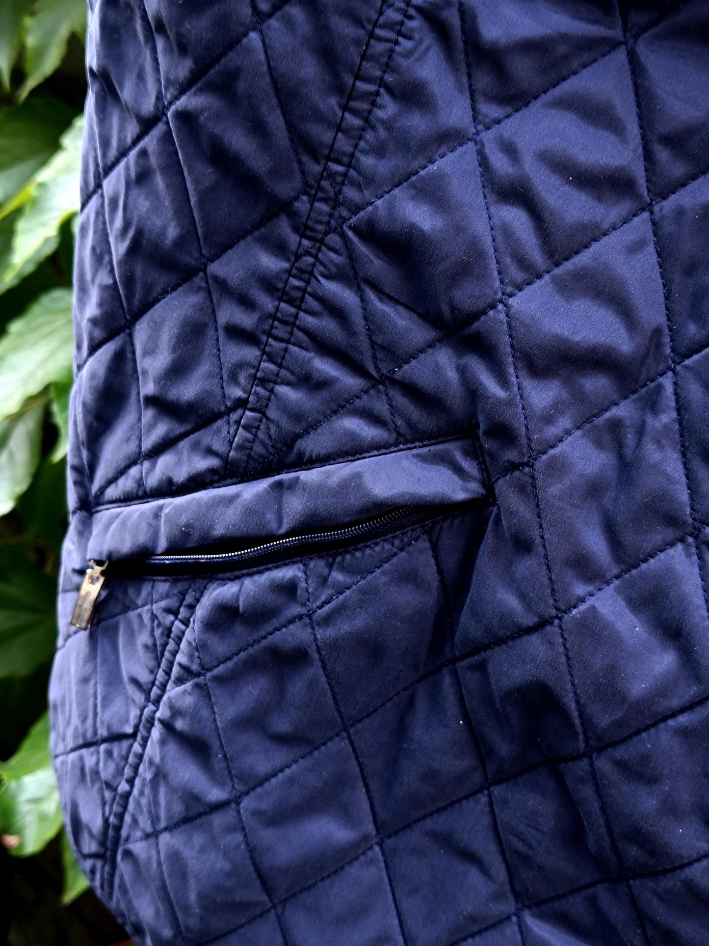 90s Walbusch Quilted Vest | Vintage Blue Layering Vest | Women's Lightweight Jacket| Padded Transitional Minimalist Vest