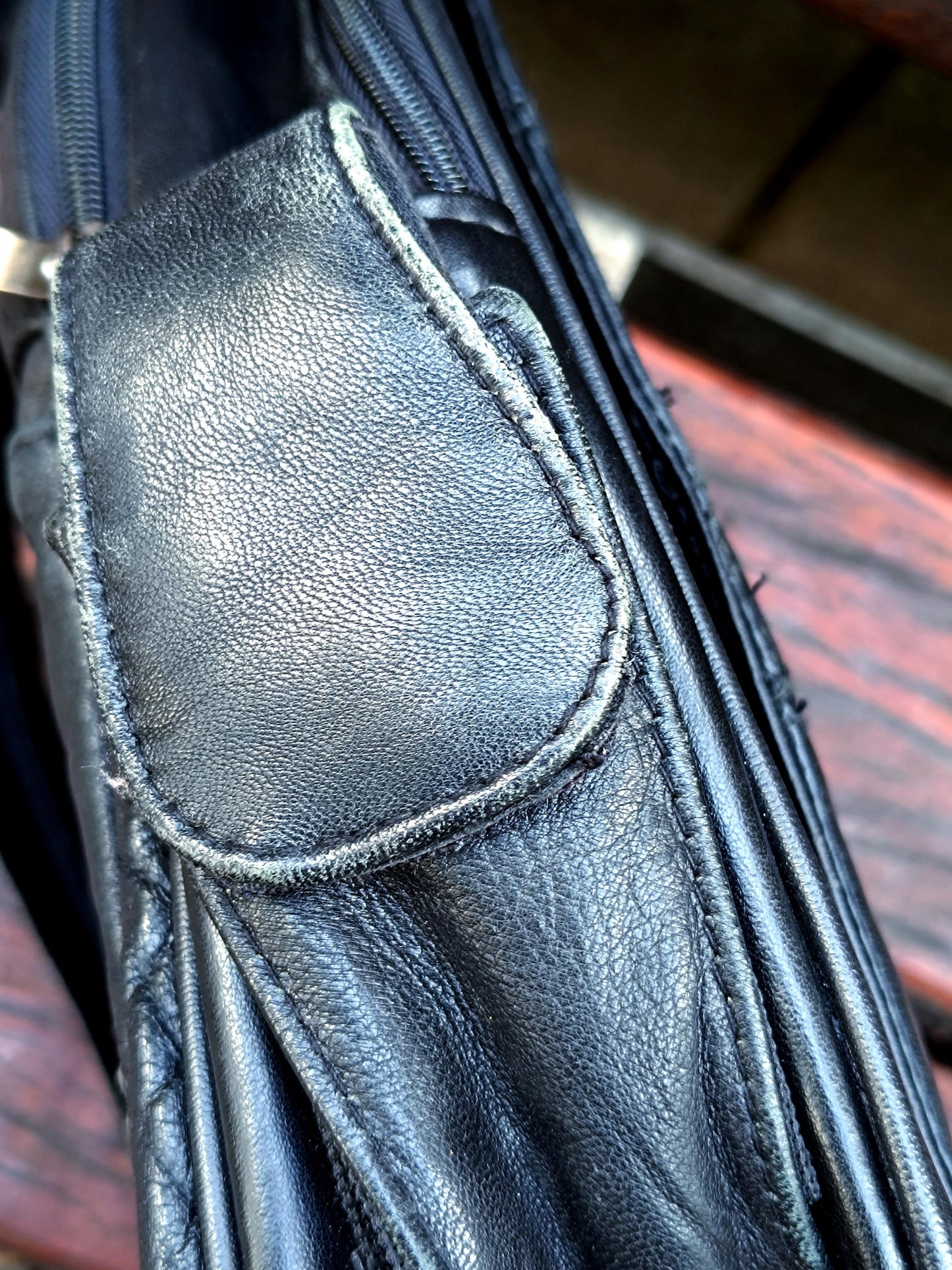 80s Leather Backpack| Vintage Unisex Black Bag| Minimalist Women's Bag