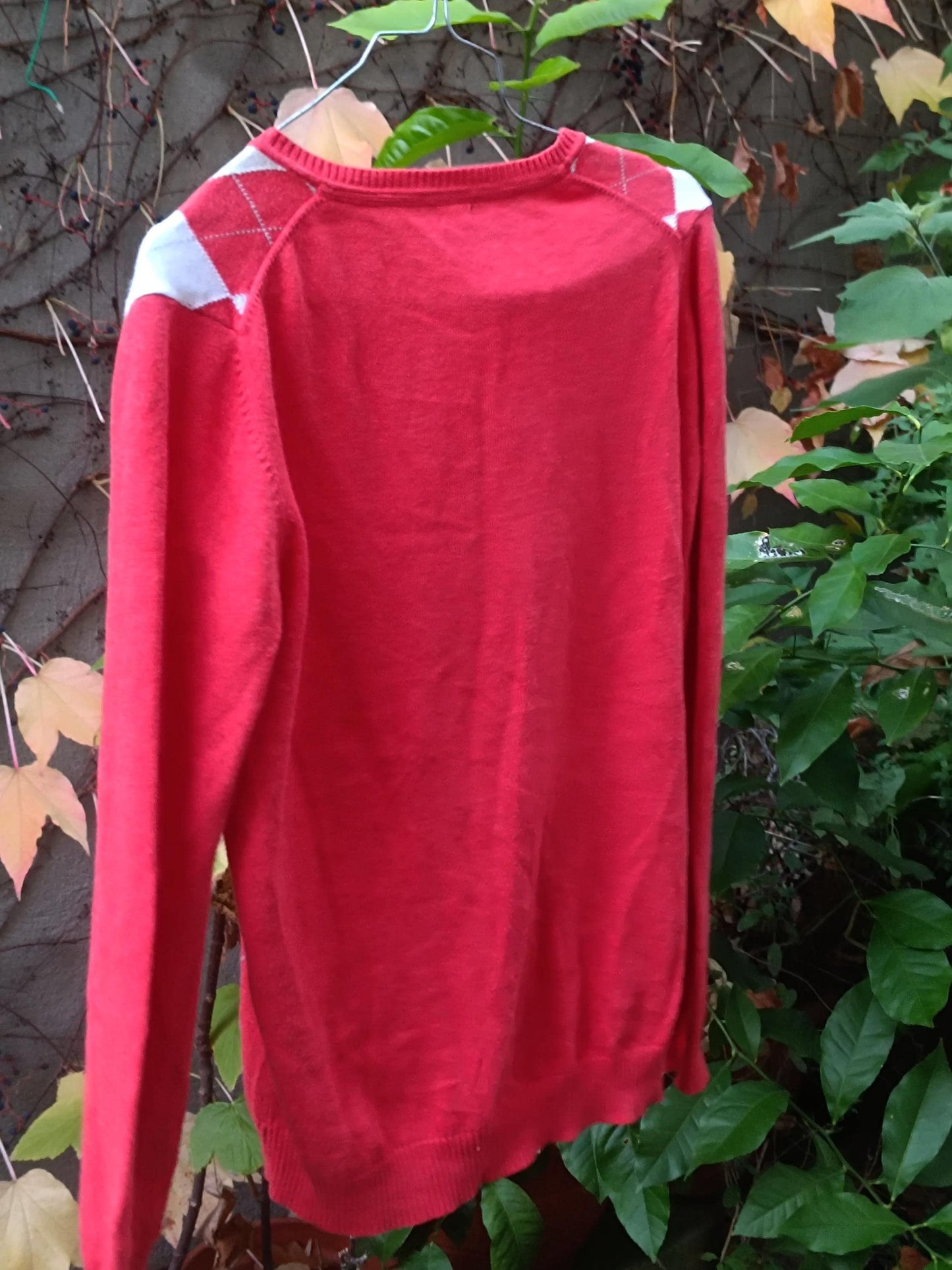 Vintage Argyle Print Sweater| 90s Pink Long Sleeved Winter Jumper| Preppy Women's Everyday Jumper