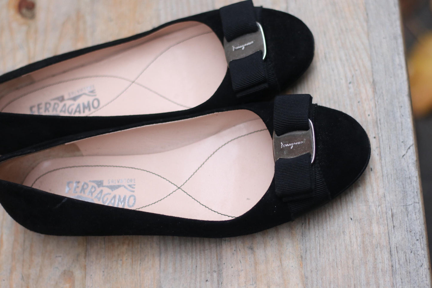 Vintage Salvatore Ferragamo Vintage Ballerinas| y2k Minimalist Chic Women's Ballet Flats | Minimalist Everyday Chic Flats