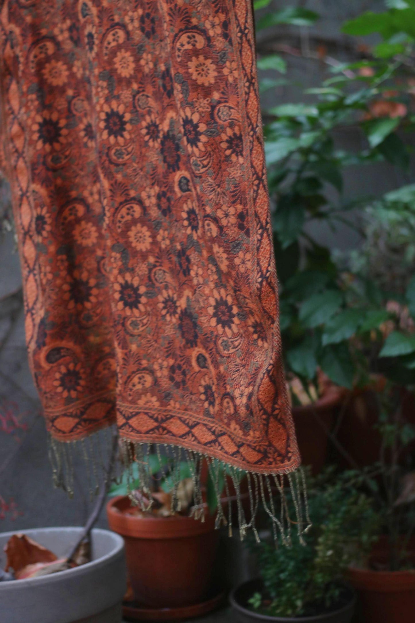 90s Boho Scarf| Vintage lightweight Scarf with Paisley Print| Maximalist Accessory