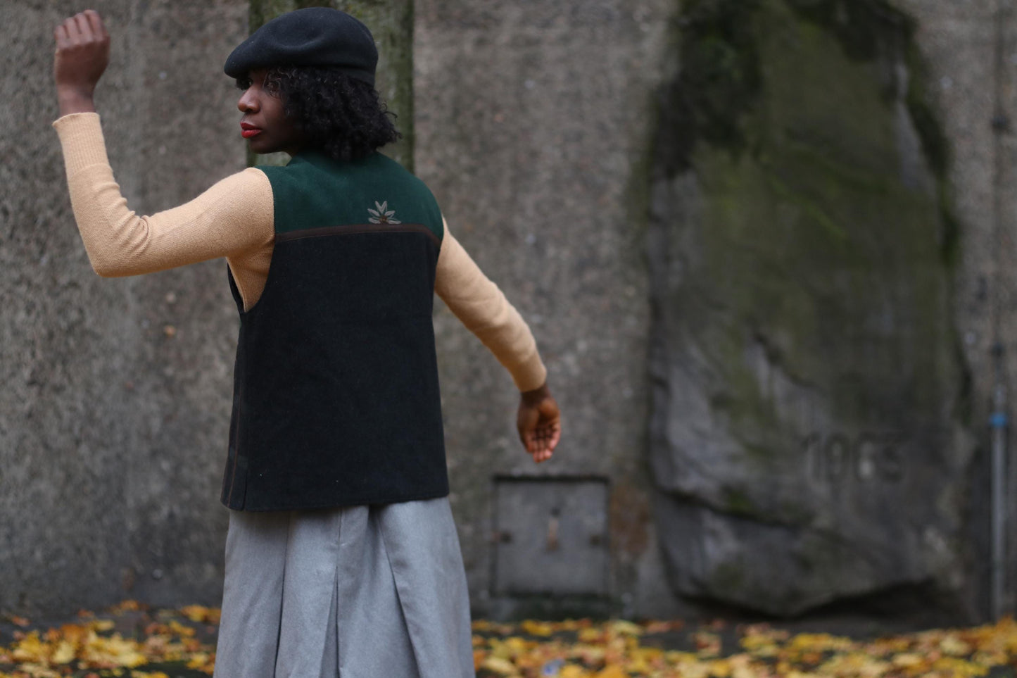 90s Austrian Wool Vest| Vintage Winter Christmas Vest| Country inspired Cottage Core Reindeer Vest