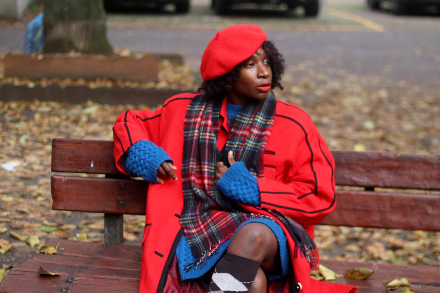 Vintage Lyle & Scott Cashmere Scarf| Y2K Red Minimalist Tartan Winter Accessory| Women's Neckwarmer| Men's Classic scarf