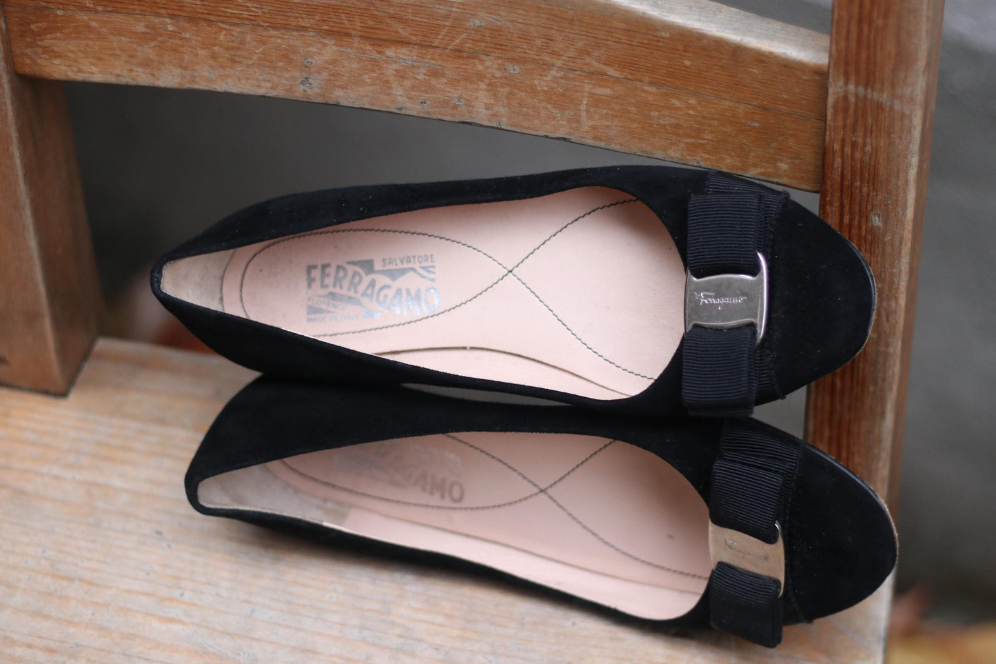 Vintage Salvatore Ferragamo Vintage Ballerinas| y2k Minimalist Chic Women's Ballet Flats | Minimalist Everyday Chic Flats