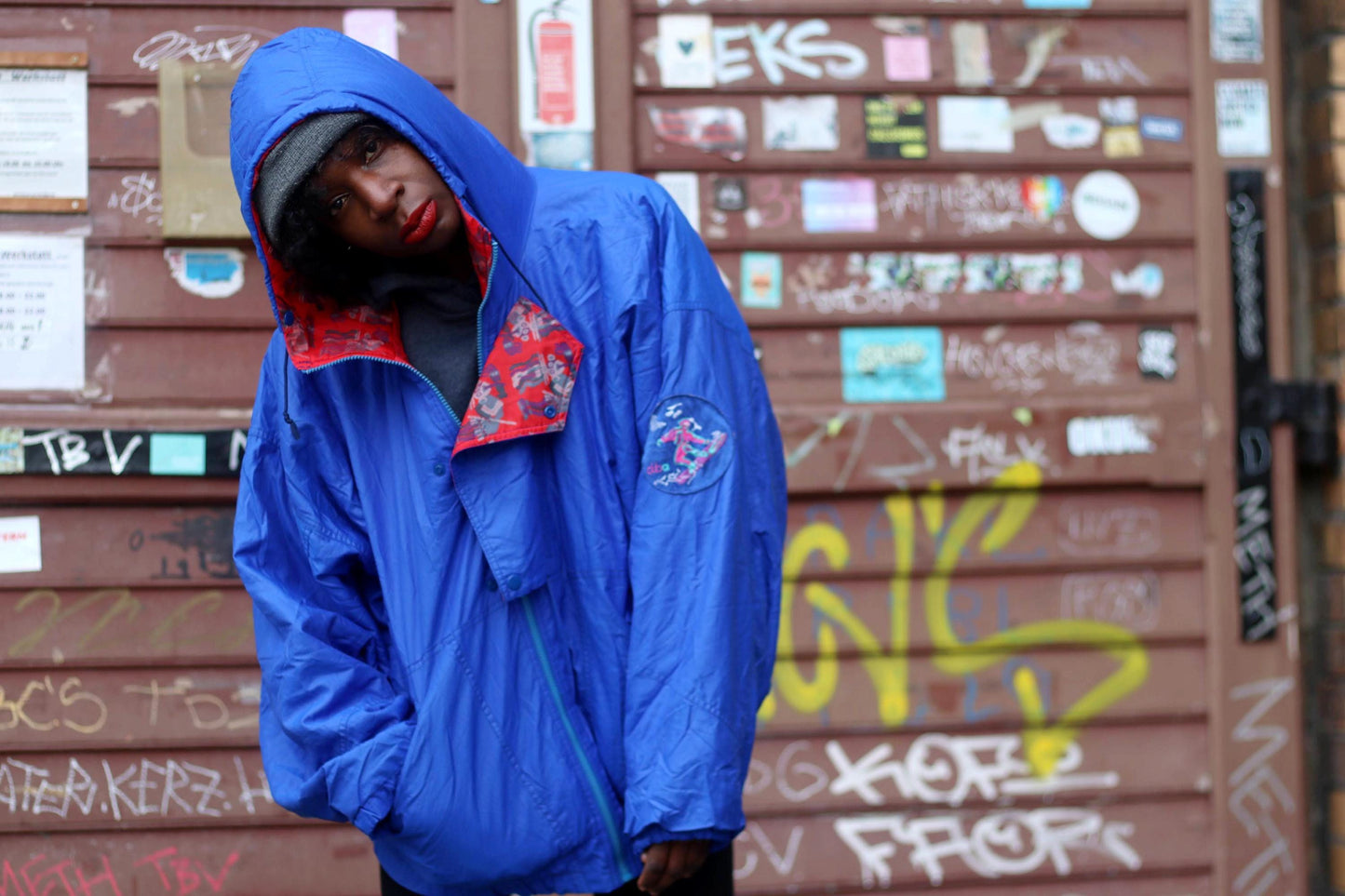 80s Ski Jacket| Vintage Blue Sporty Coat| Women's Puffer jacket| Men's Sporty Coat