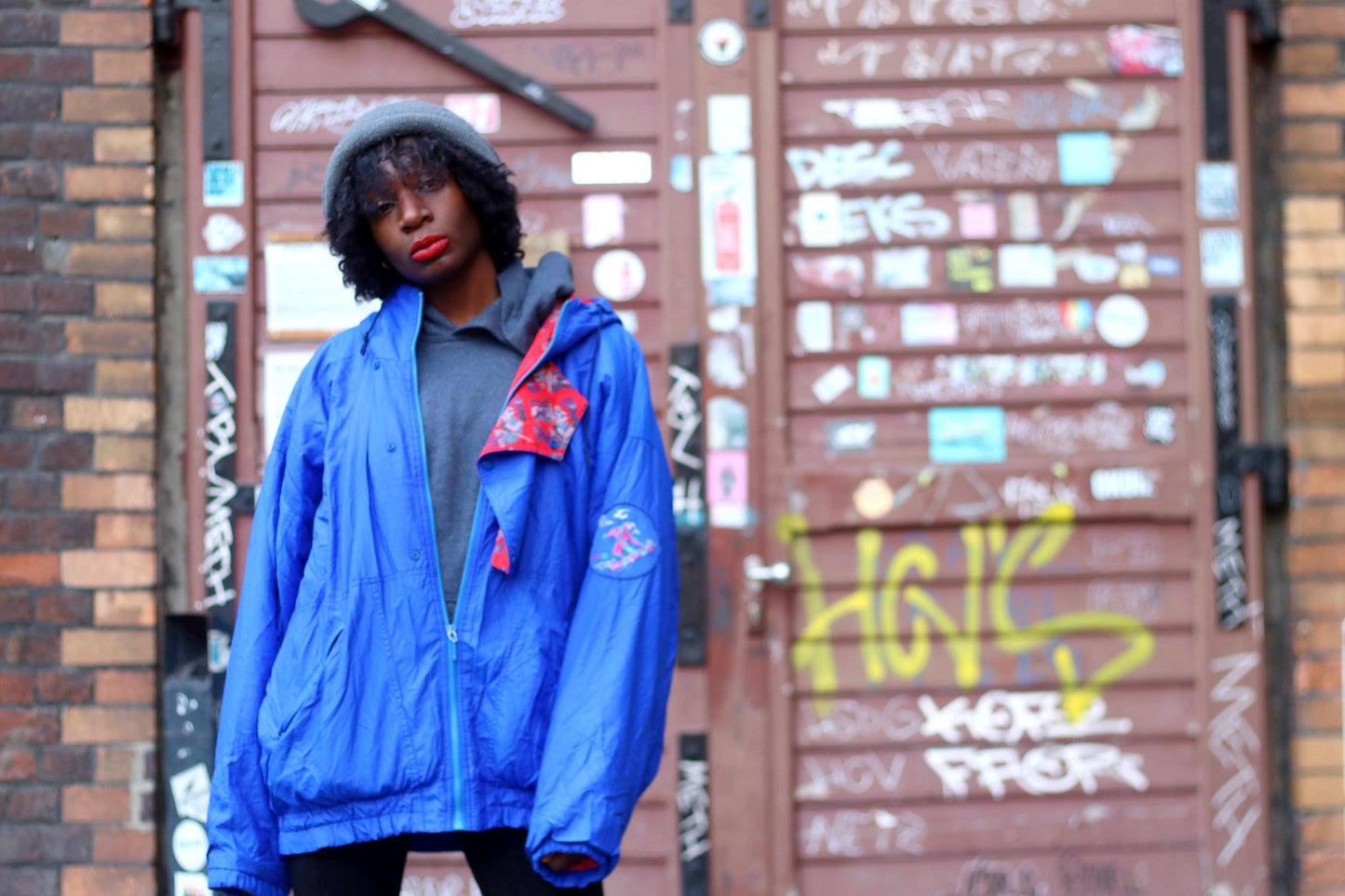 80s Ski Jacket| Vintage Blue Sporty Coat| Women's Puffer jacket| Men's Sporty Coat