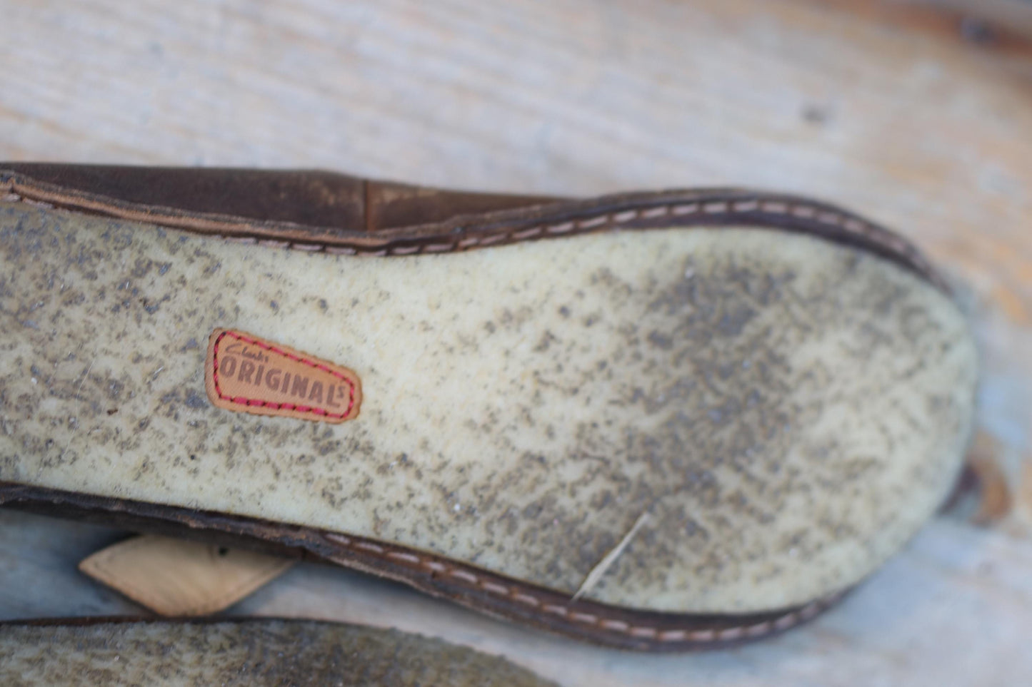Vintage Clarks Originals Leather Shoes | 90s Women's Minimalist Brown Preppy Every day Shoes| Ugly Shoe Trend