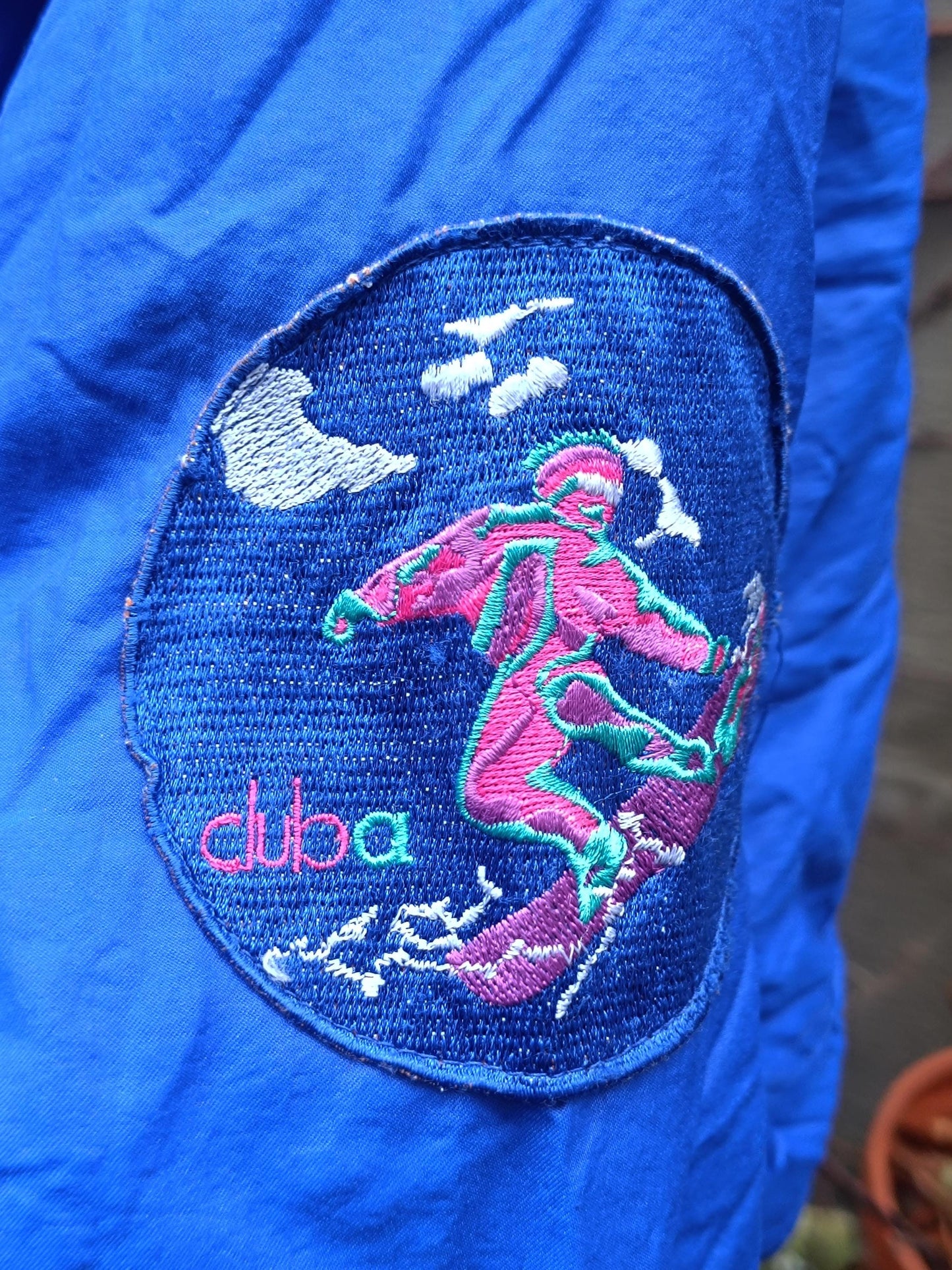 80s Ski Jacket| Vintage Blue Sporty Coat| Women's Puffer jacket| Men's Sporty Coat