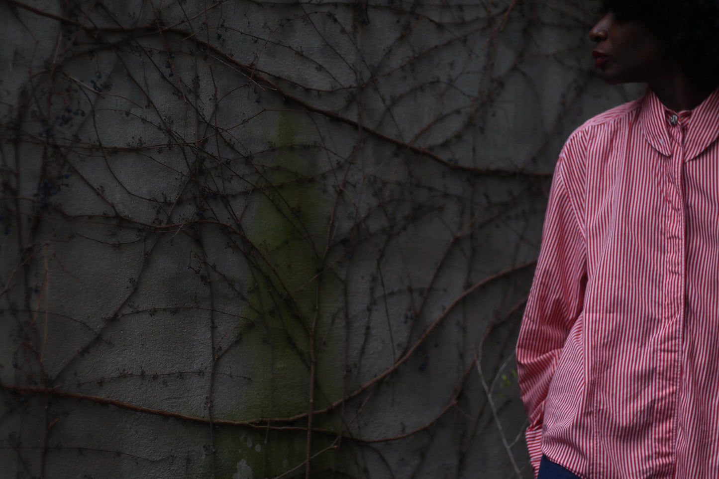 90s Red Striped Blouse| Vintage Long Sleeves Button-Up| Women's Classic Workwear Shirt