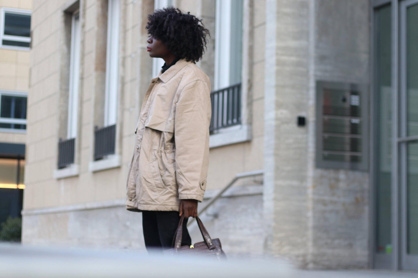 Vintage Utility Jacket| 90s Beige Timeless Oversized Outerwear| Minimalist Women's Unisex Barn Coat