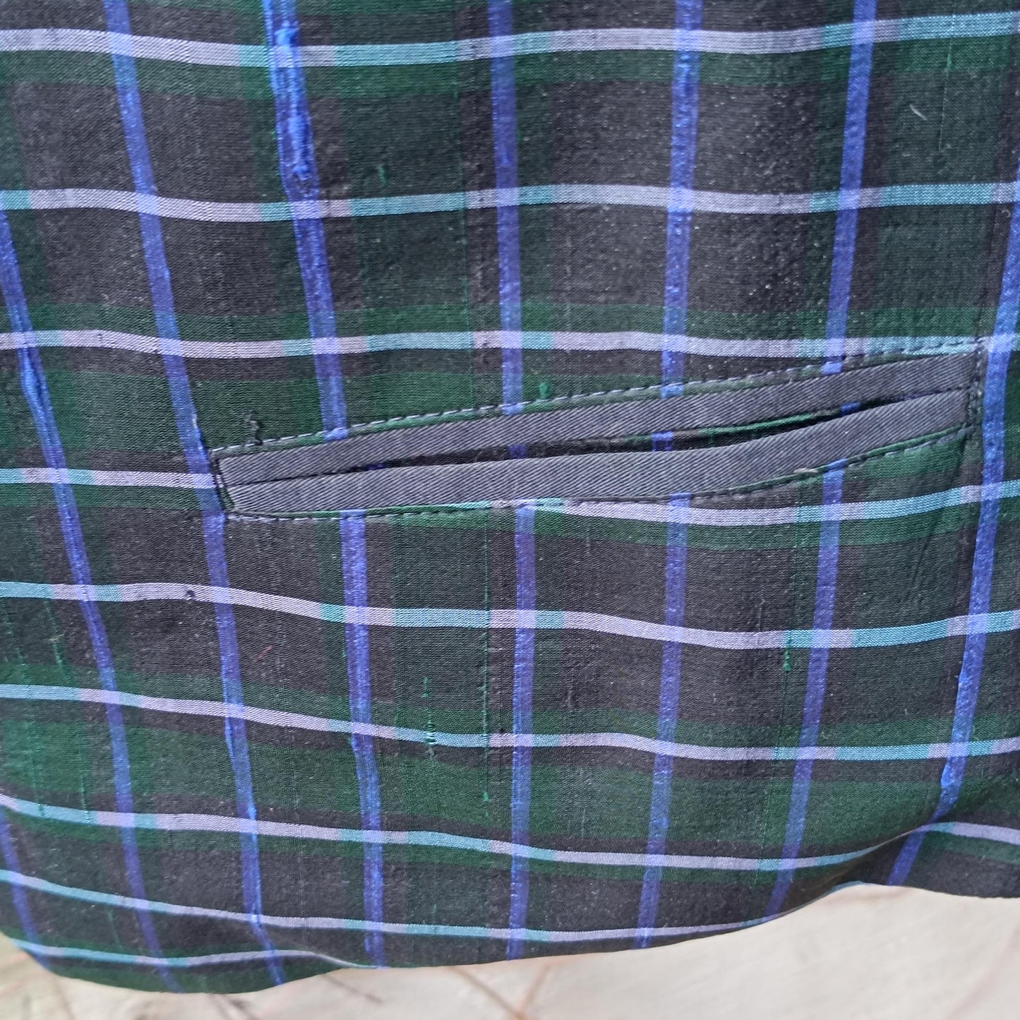 90s Plaid Blue Vest| Vintage Women's Androgynous Sleeveless Checkered Top| Preppy Tartan Waistcoat