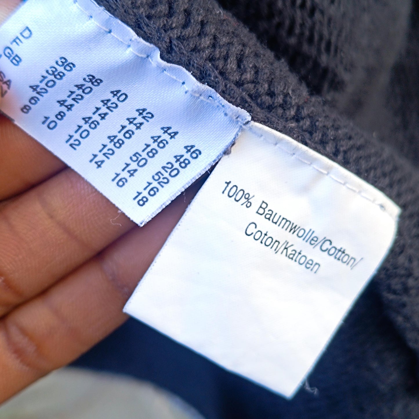 Vintage Black Knit Cardigan | Y2K White Trim & Unique Button Design | Relaxed Fit
