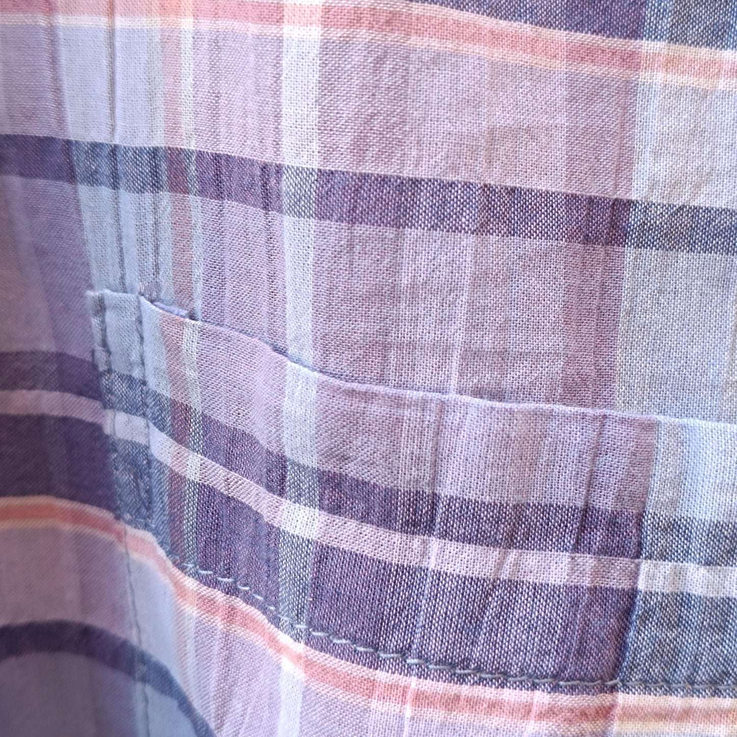 Vintage Madewell Plaid Cotton Shirt | y2k Relaxed Checkered Everyday Button Up Blouse XS|