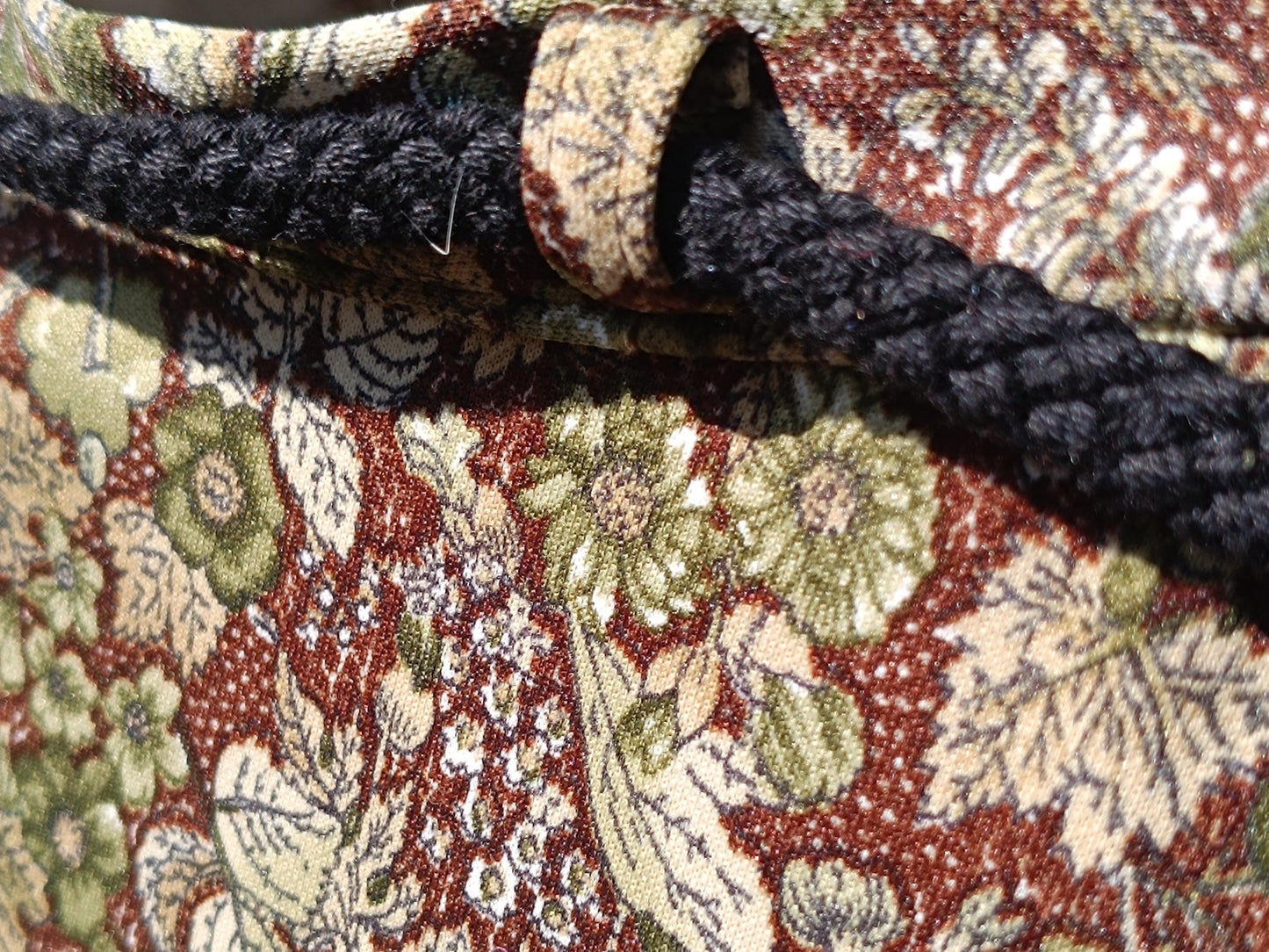 Vintage Floral Prairie Maxi Skirt with Woven Belt| Boho Chic Country Style Size Xs-S