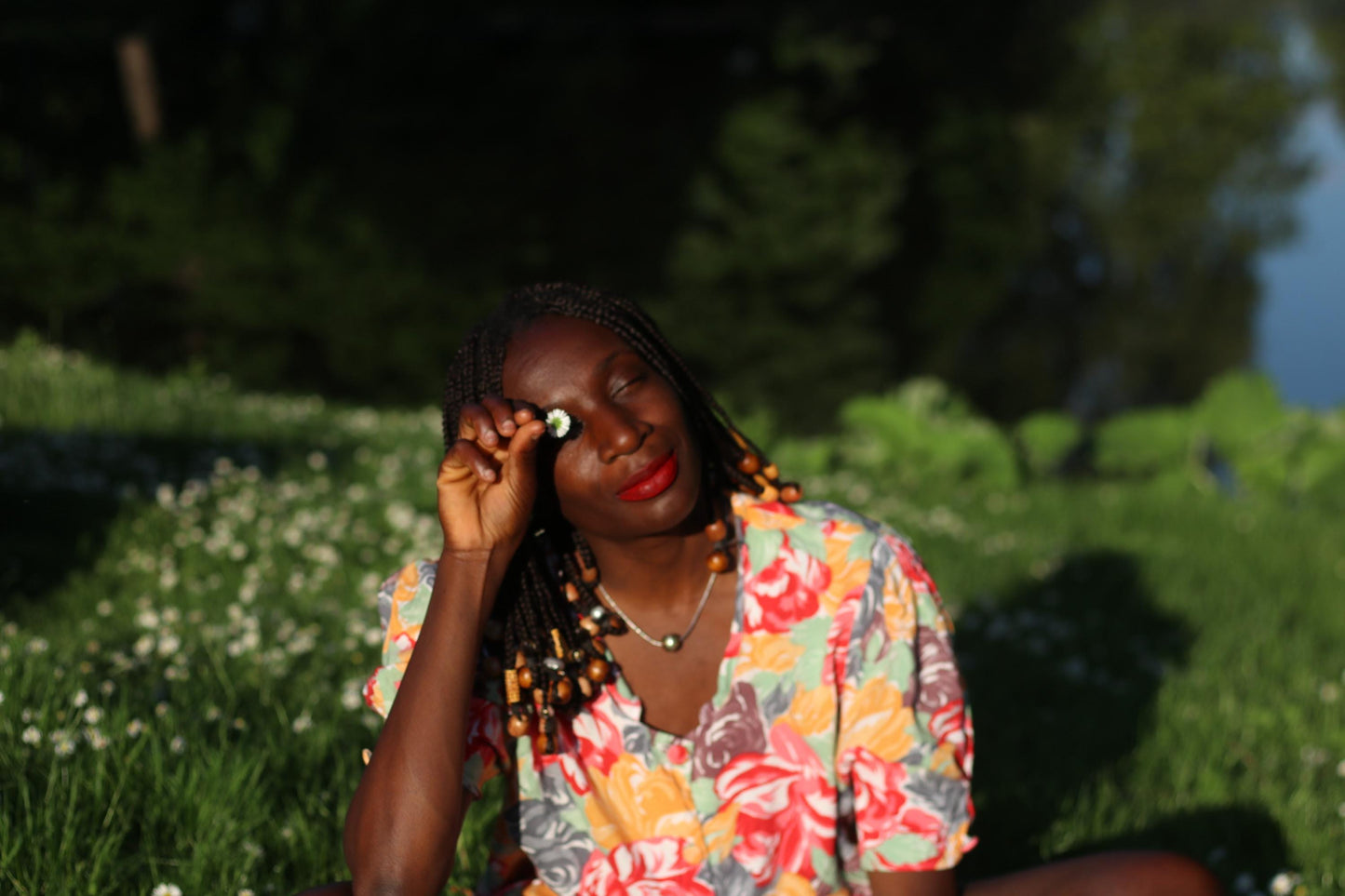 Vintage 90s Floral Blouse by H&M | Retro Button-Up with Puff Sleeves | Colorful 90s Floral Print | Classic Short Sleeve Top