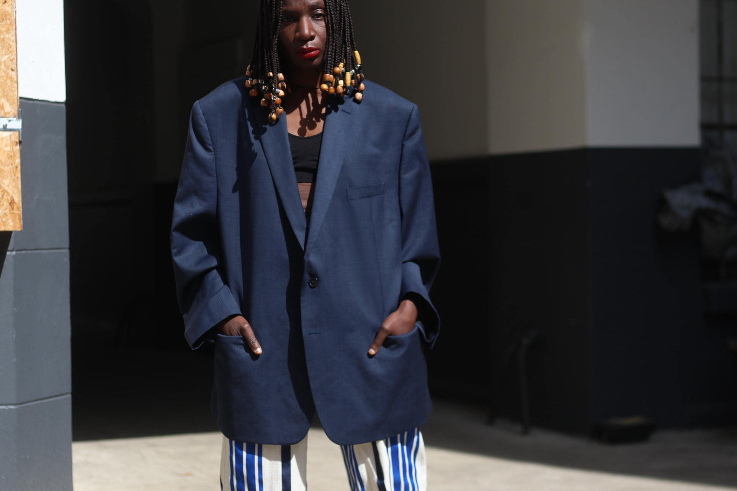 Y2k Calvin Klein Unisex Blazer | Vintage minimalist oversized blue designer blazer