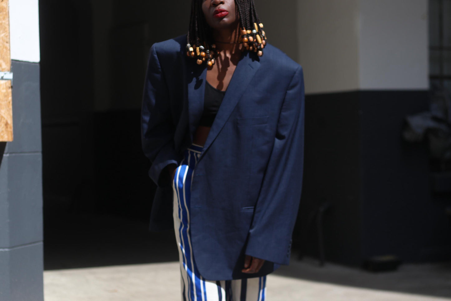 Y2k Calvin Klein Unisex Blazer | Vintage minimalist oversized blue designer blazer
