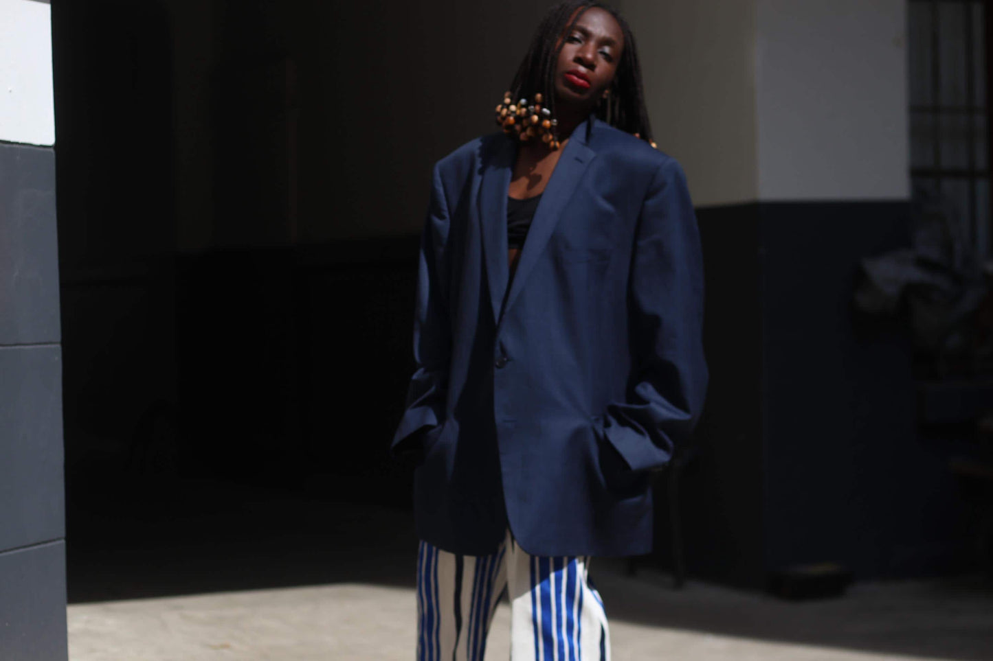 Y2k Calvin Klein Unisex Blazer | Vintage minimalist oversized blue designer blazer