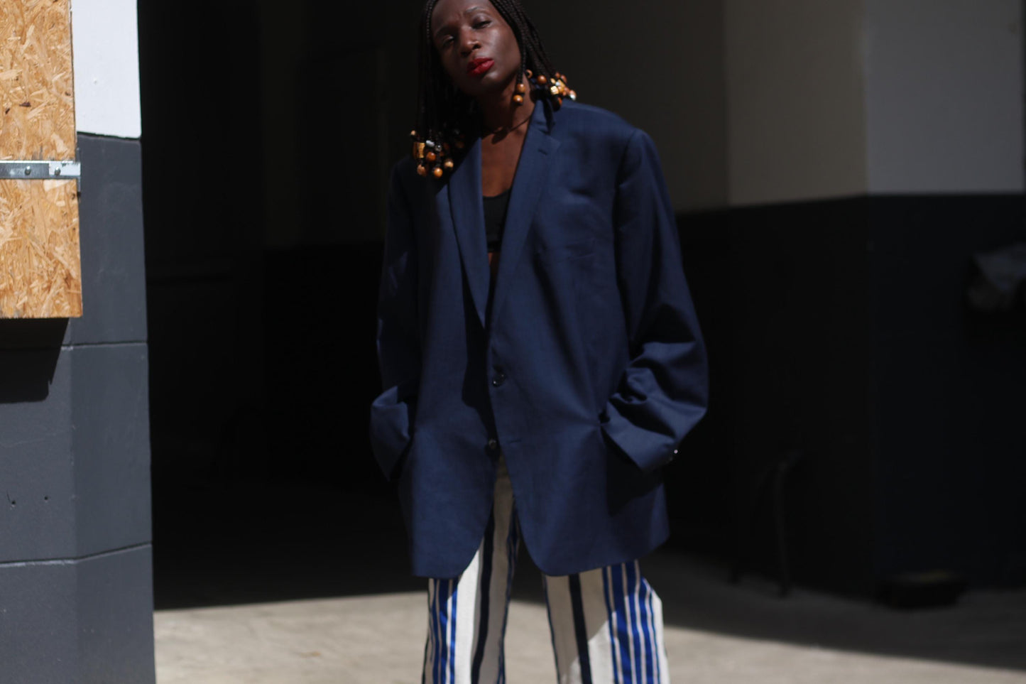 Y2k Calvin Klein Unisex Blazer | Vintage minimalist oversized blue designer blazer