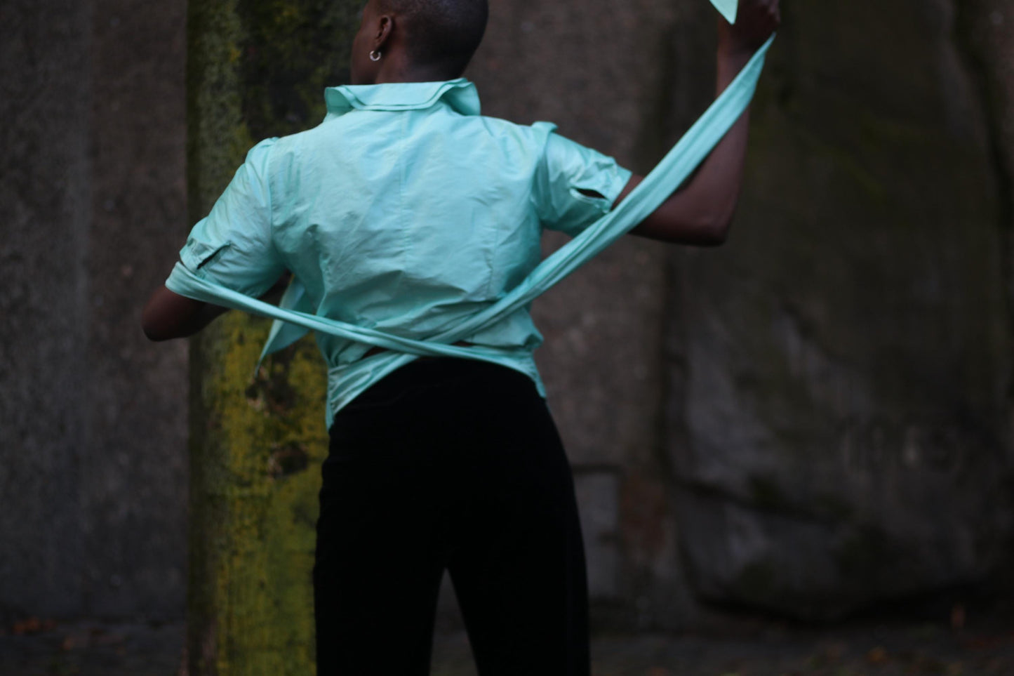 Vintage Coast Silk Blouse| 90s Teal Blue Wrap