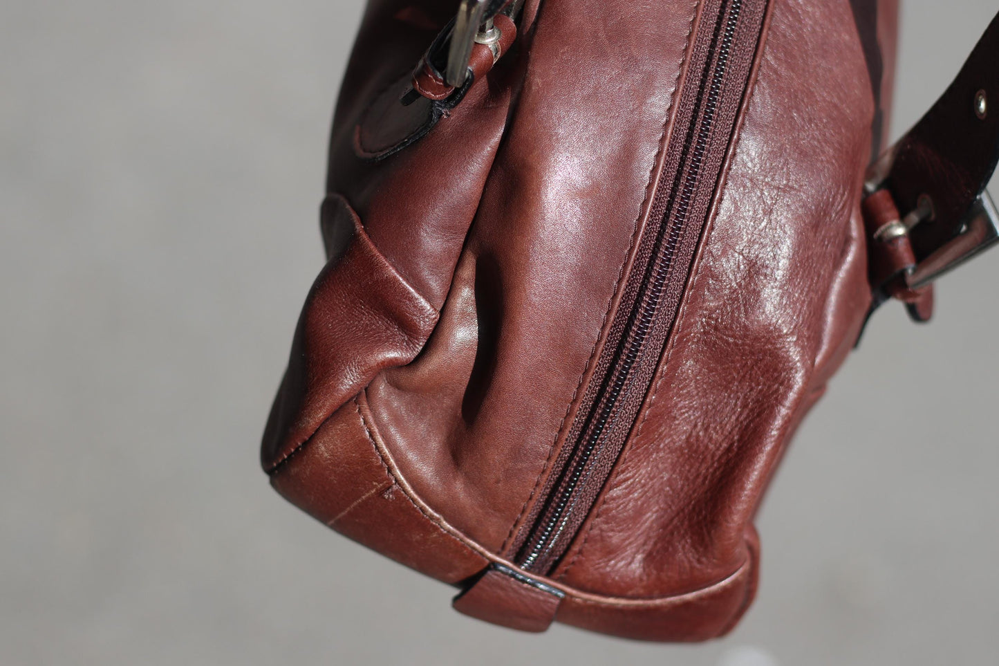 Vintage Brown Leather Handbag | Y2k Classic Soft Leather Purse | Structured Retro Shoulder Bag | Retro Satchel | Minimalist Tote