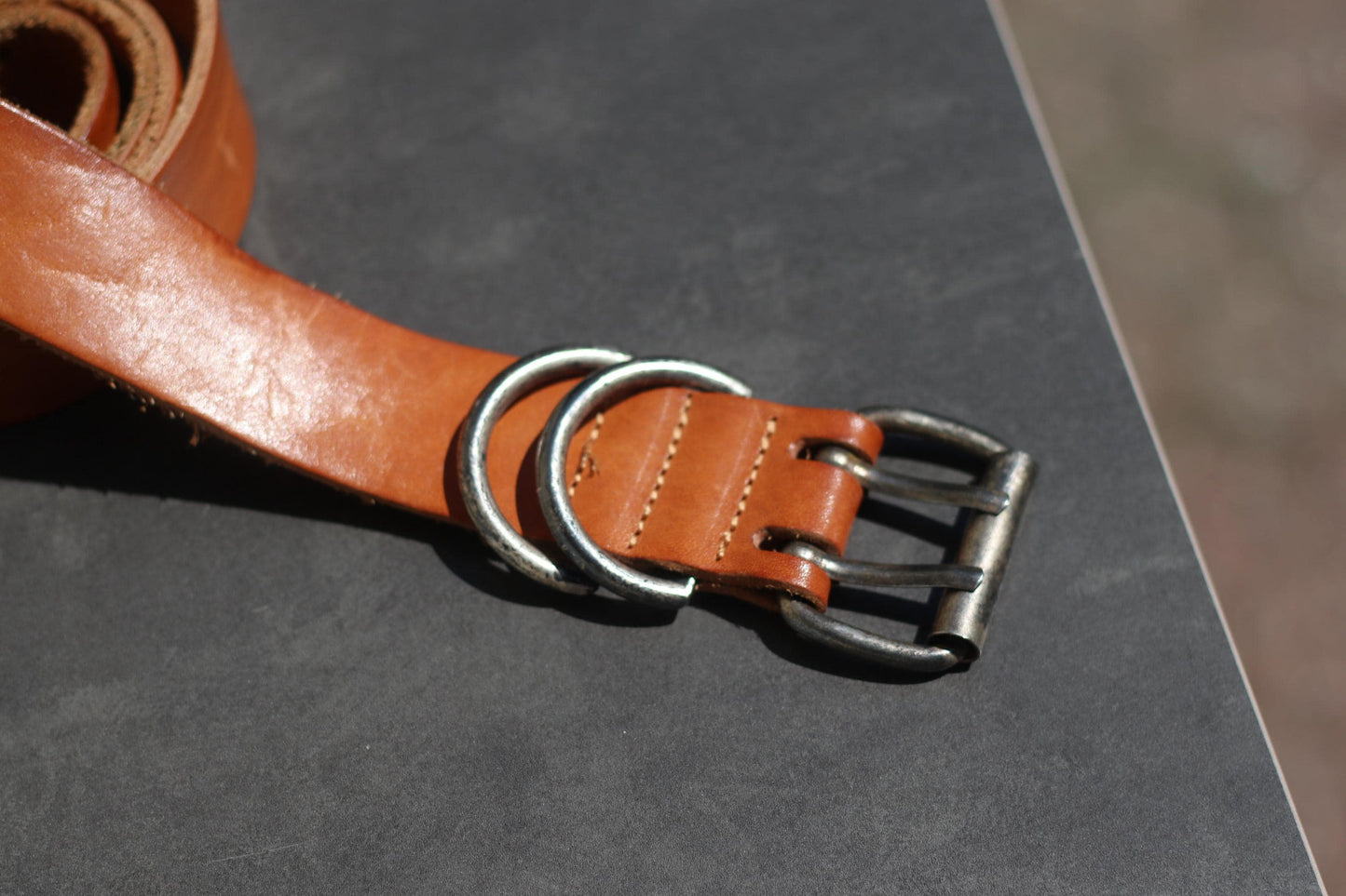 Vintage Brown Leather Belt with Silver Buckle| Classic Unisex Accessory, Genuine Leather, Timeless Gift, Minimalist Retro Style