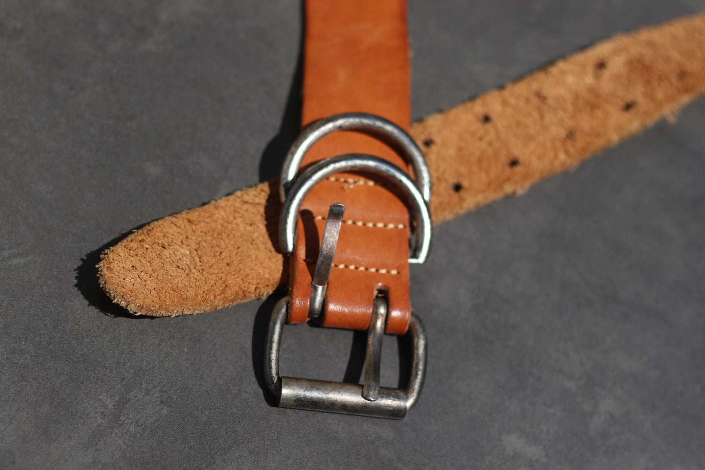Vintage Brown Leather Belt with Silver Buckle| Classic Unisex Accessory, Genuine Leather, Timeless Gift, Minimalist Retro Style