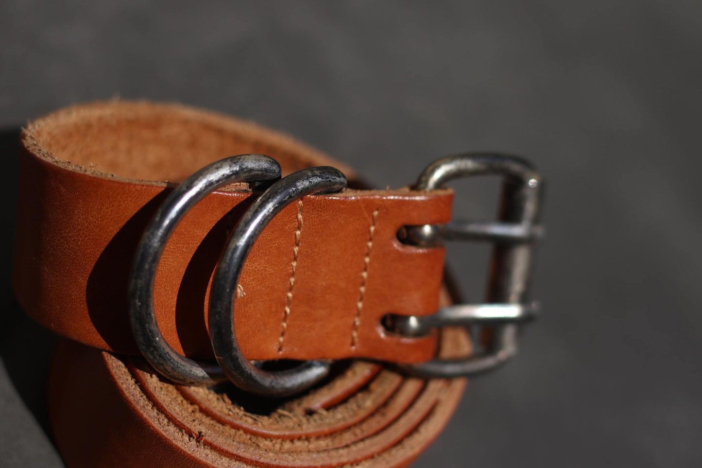 Vintage Brown Leather Belt with Silver Buckle| Classic Unisex Accessory, Genuine Leather, Timeless Gift, Minimalist Retro Style