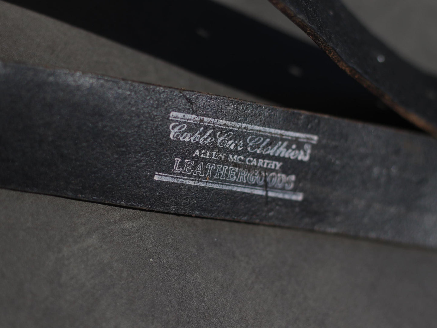 Vintage Black Leather Belt with Distressed Metal Buckle– 80s Rocker Western Biker Style – Statement Punk Grunge Accessory