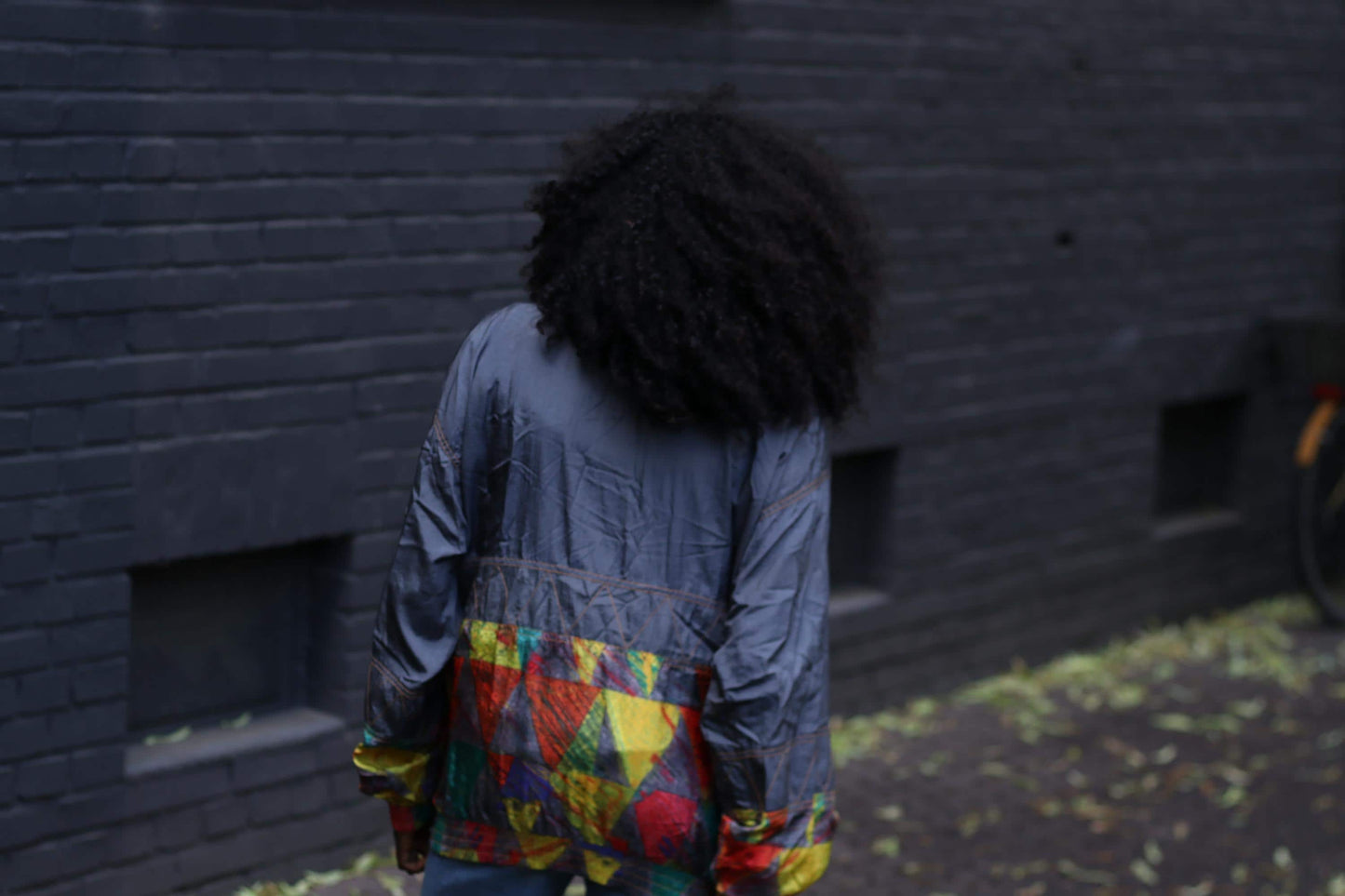 Vintage 90s Windbreaker Jacket Color Block Nylon Zip Up | Unisex Streetwear Retro Festival Coat | Bold Graphic Lightweight Outerwear