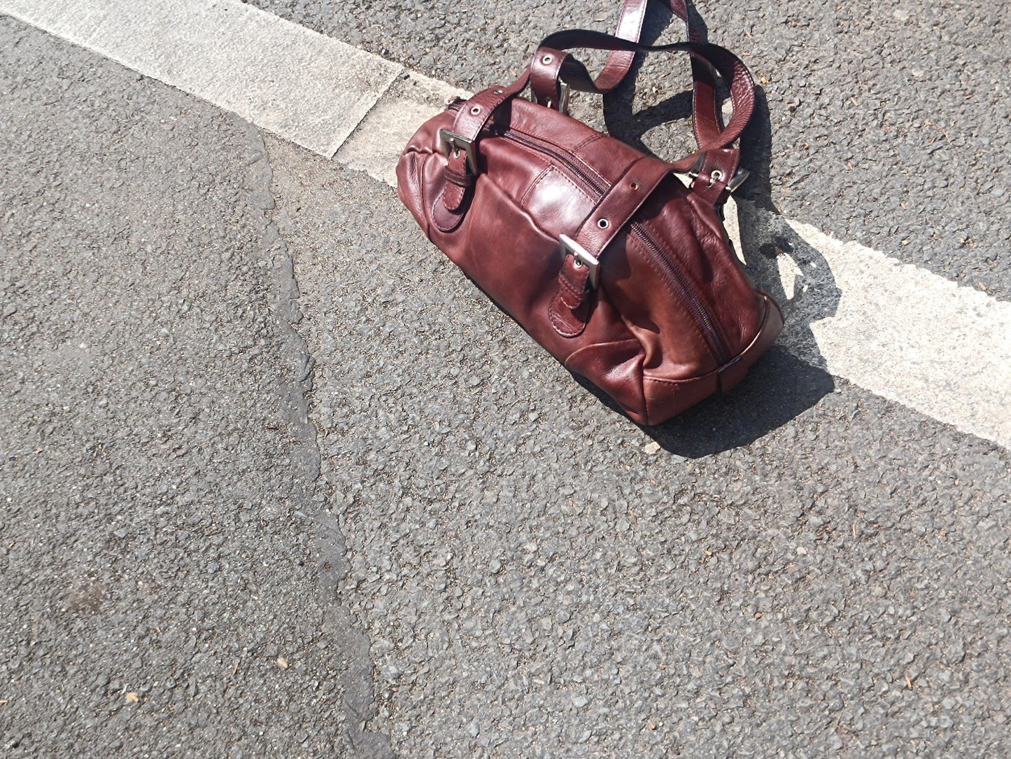 Vintage Brown Leather Handbag | Y2k Classic Soft Leather Purse | Structured Retro Shoulder Bag | Retro Satchel | Minimalist Tote