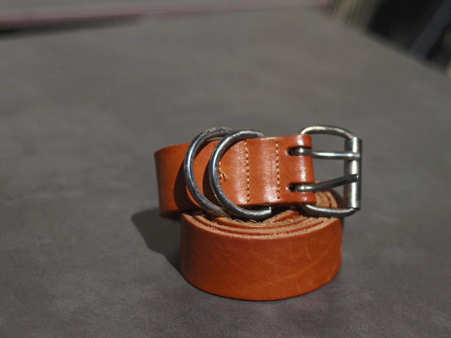Vintage Brown Leather Belt with Silver Buckle| Classic Unisex Accessory, Genuine Leather, Timeless Gift, Minimalist Retro Style
