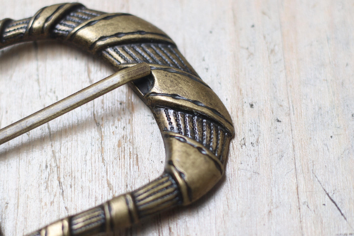 Vintage Leather Belt with Ornate Gold Buckle | Blue Wide Waist Cinch Belt | Retro Statement Accessory