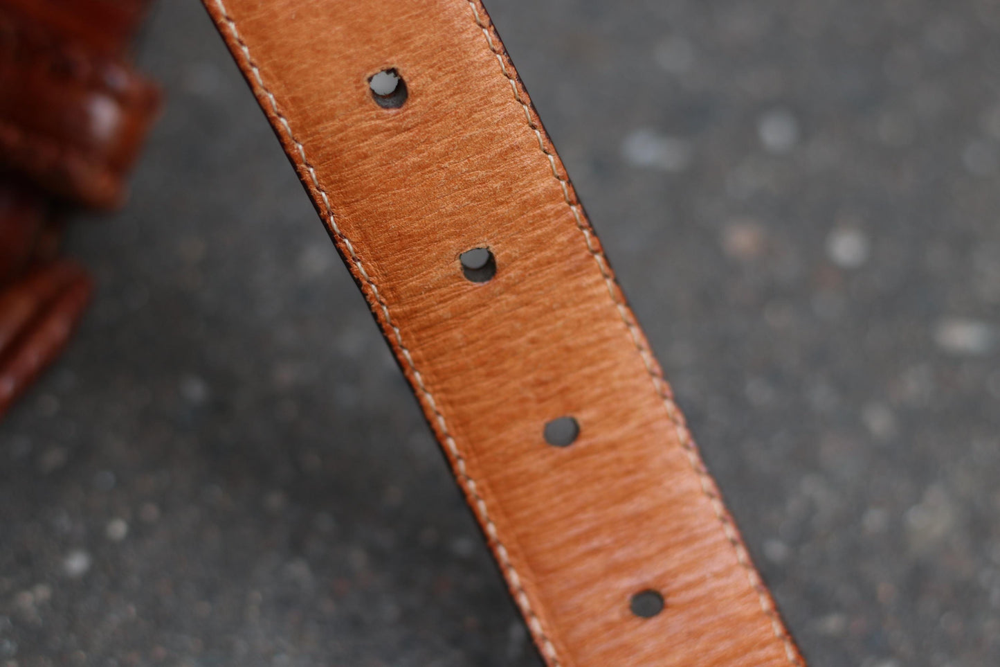 90s Brown Belt | Women's Vintage boho chic belt with Statement Buckle|