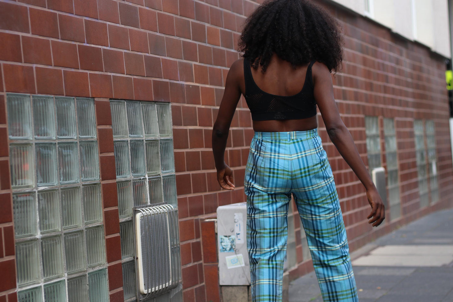 Vintage Silk Pants| Retro 90s Blue Green Cropped Wide Leg Trousers| Preppy Comfortable High Waisted Summer Peter Hahn Capris